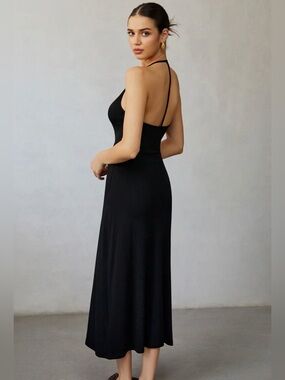 Commense Sexy Halter Neck Linen Blend Dress- Please read! Thanks!